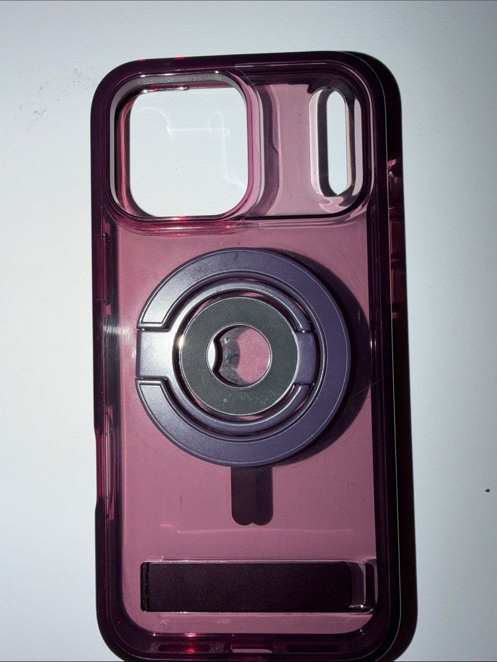 ZAGG Purple Clear iPhone 17 Pro Max Case with Ring Grip